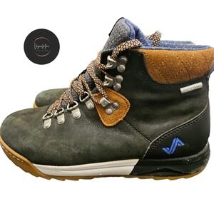 Forsake Women's Sz 8 Waterproof Patch Mid Hiking‎ Boots Black/Tan